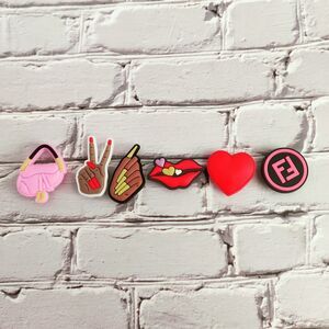 Croc-Like Shoe Charms Jibbitz Women's/ Girl's/ Makeup - Lot Of 6